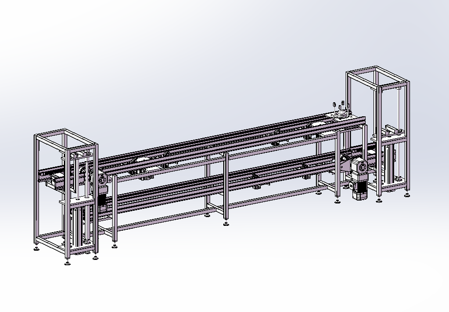 倍速链(带升降)3D数模图纸 Solidworks设计