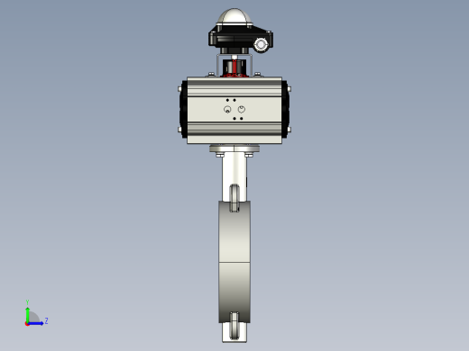 TTV阀门4434MH蝶阀DN150左视缩略图