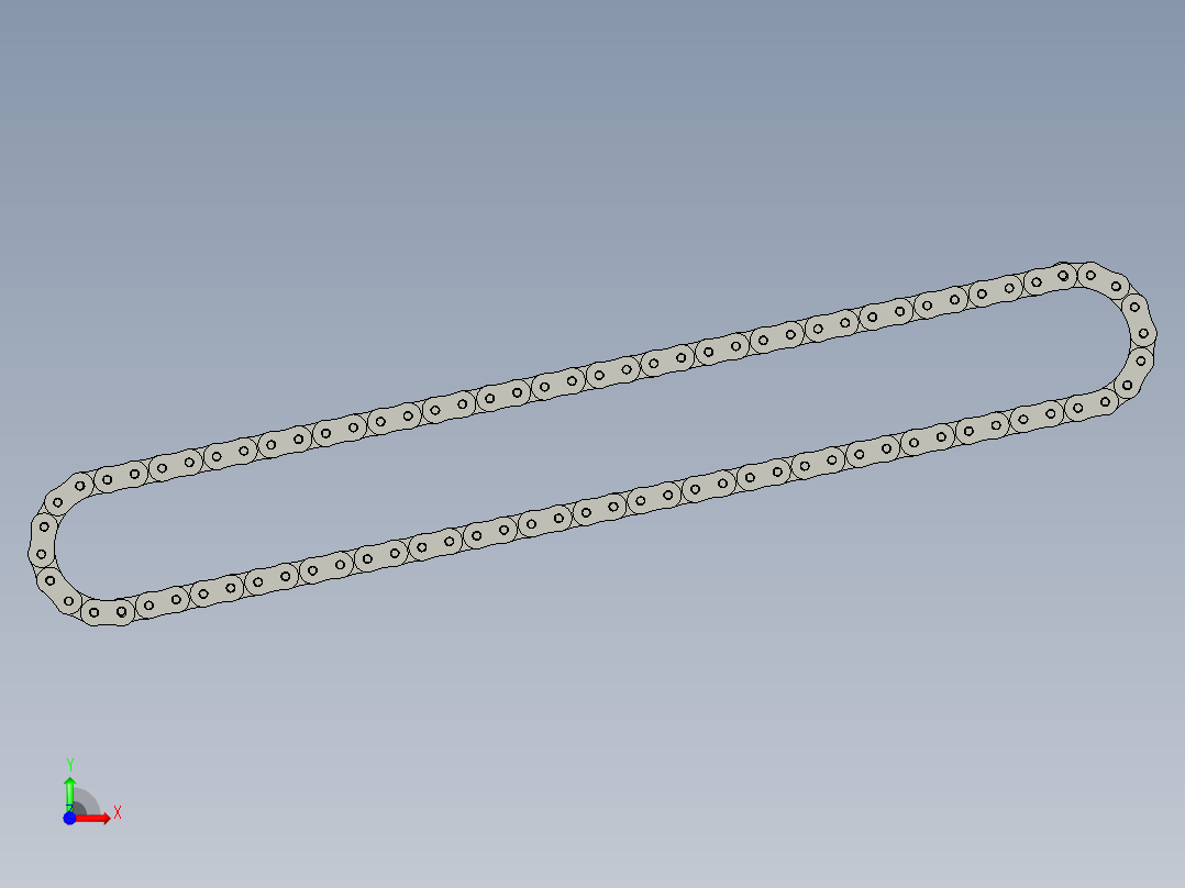 16A中心900链条前视图