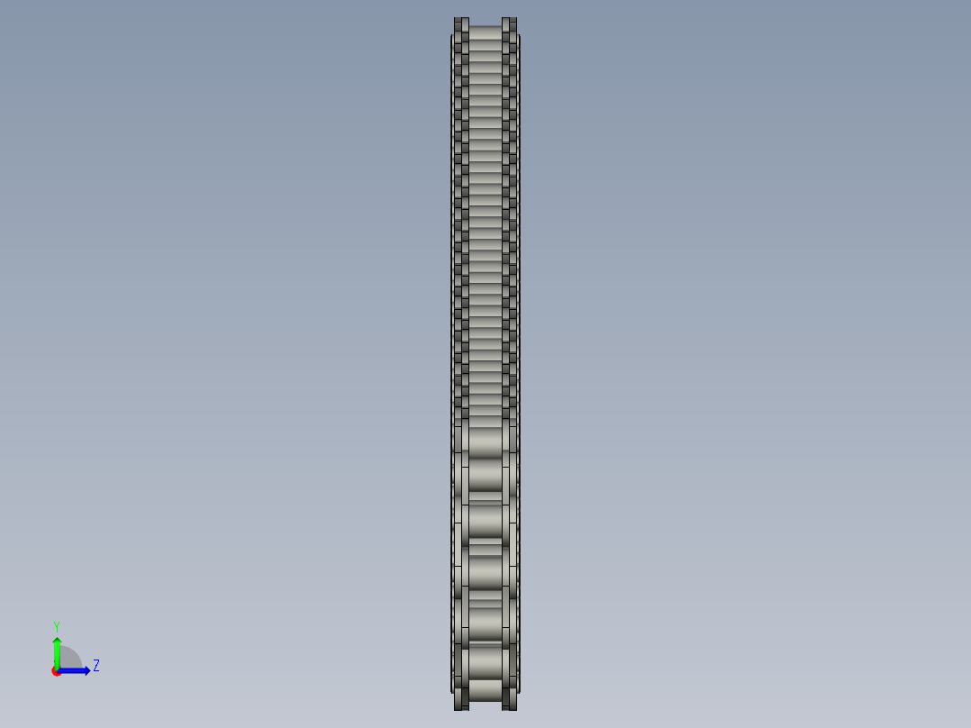 16A中心900链条左视图