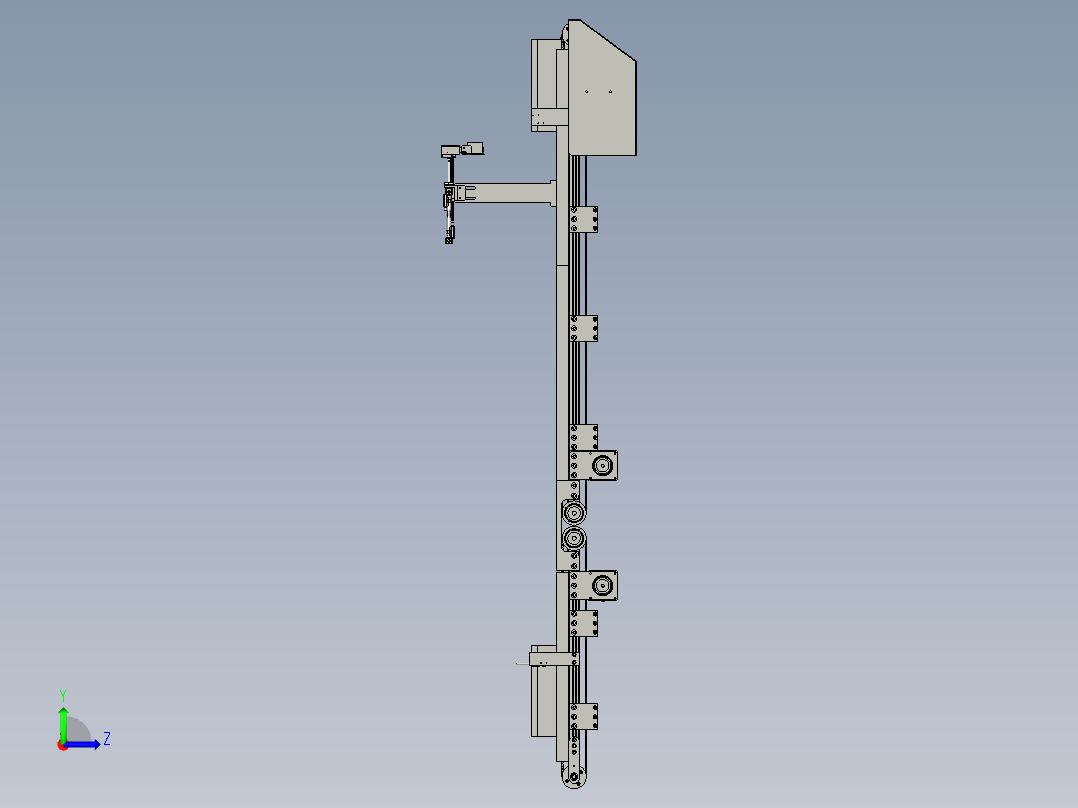 F01AE-5000-00进料皮带组合左视图