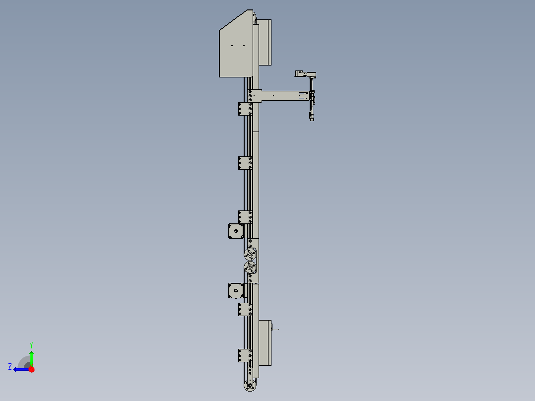 F01AE-5000-00进料皮带组合右视图