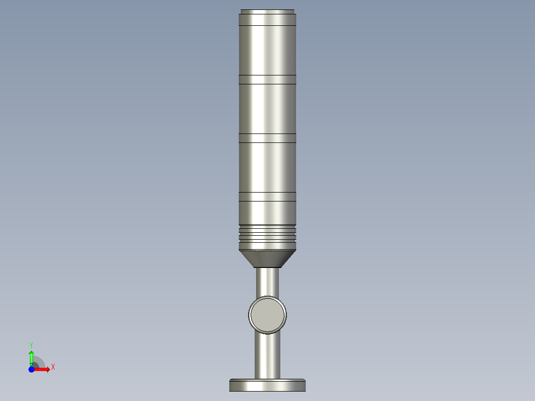 LTE-T50Z-J-3S三色报警灯(上海森奥-三色灯前视图