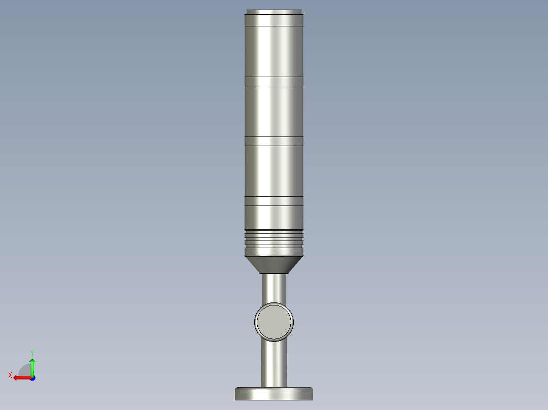 LTE-T50Z-J-3S三色报警灯(上海森奥-三色灯后视图