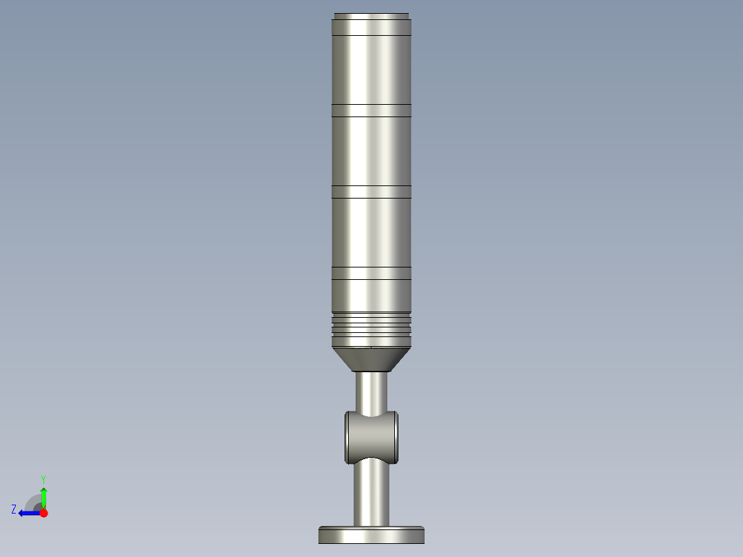 LTE-T50Z-J-3S三色报警灯(上海森奥-三色灯右视图