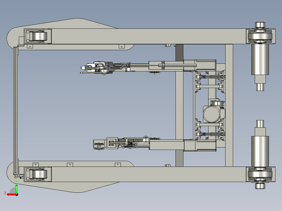 康复机器人装配图后视图