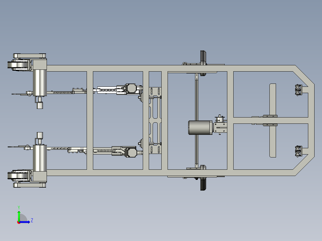 康复机器人装配图左视图