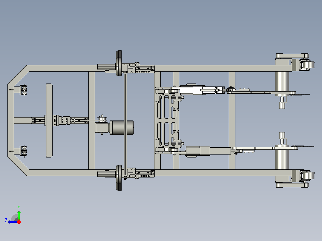 康复机器人装配图右视图