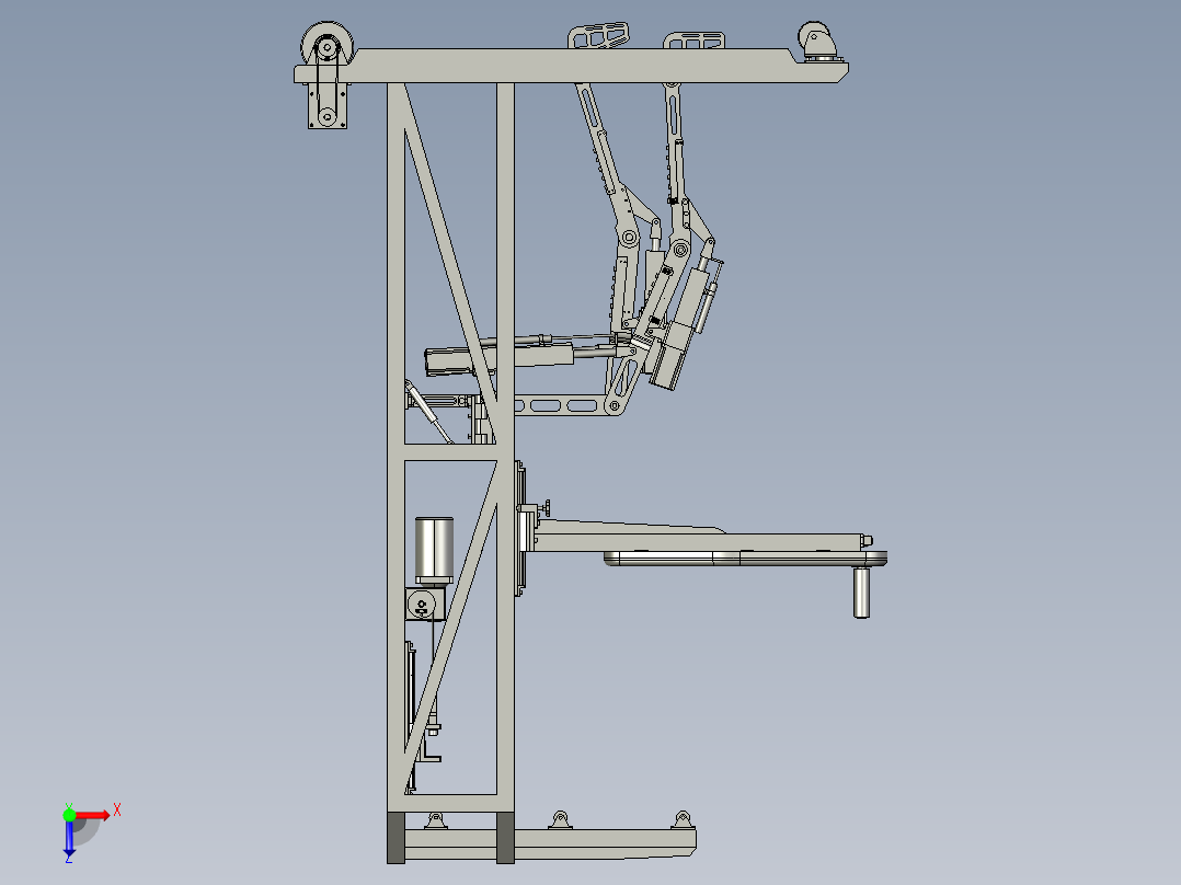 康复机器人装配图俯视图