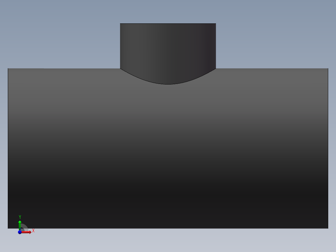 UPVC_RTEE_DN100_25前视图