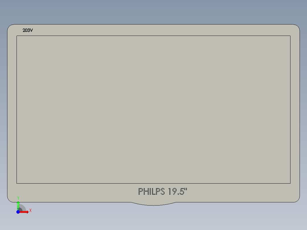 PHILIPS195V203V前视图