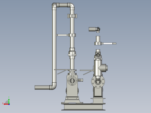 双泵底座装配后视缩略图
