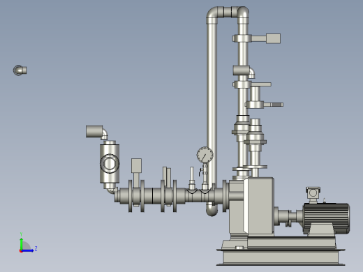 双泵底座装配左视缩略图