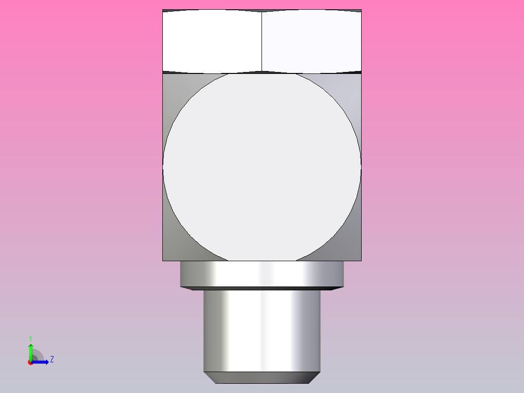 高压班卓琴弯头WH06ZLM71左视图