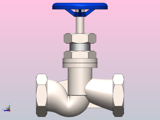 DN50-内螺纹截止阀右视缩略图
