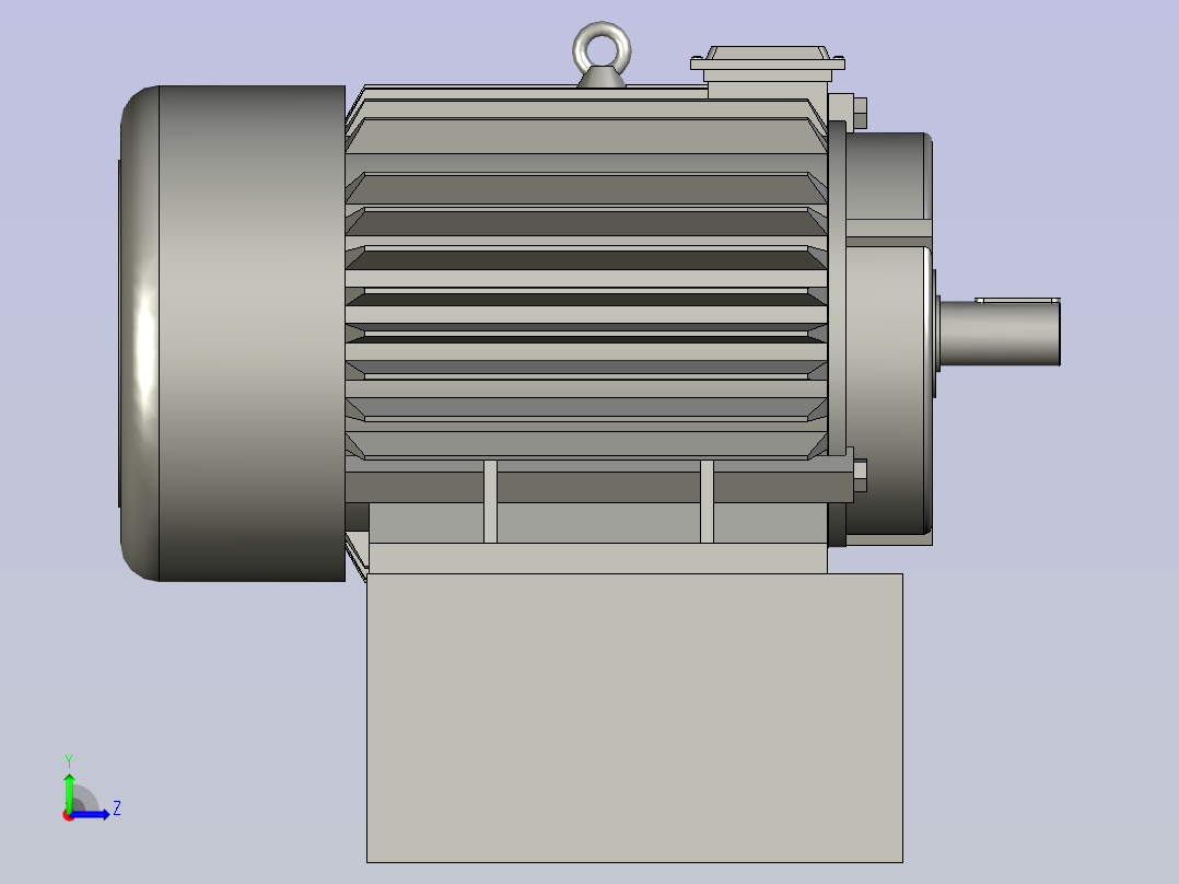 KCT开关磁阻调速电动机左视图