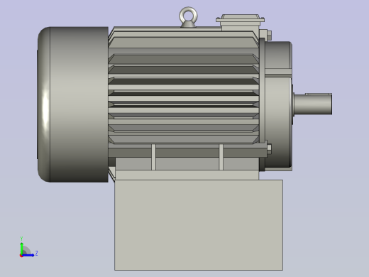 KCT开关磁阻调速电动机左视缩略图