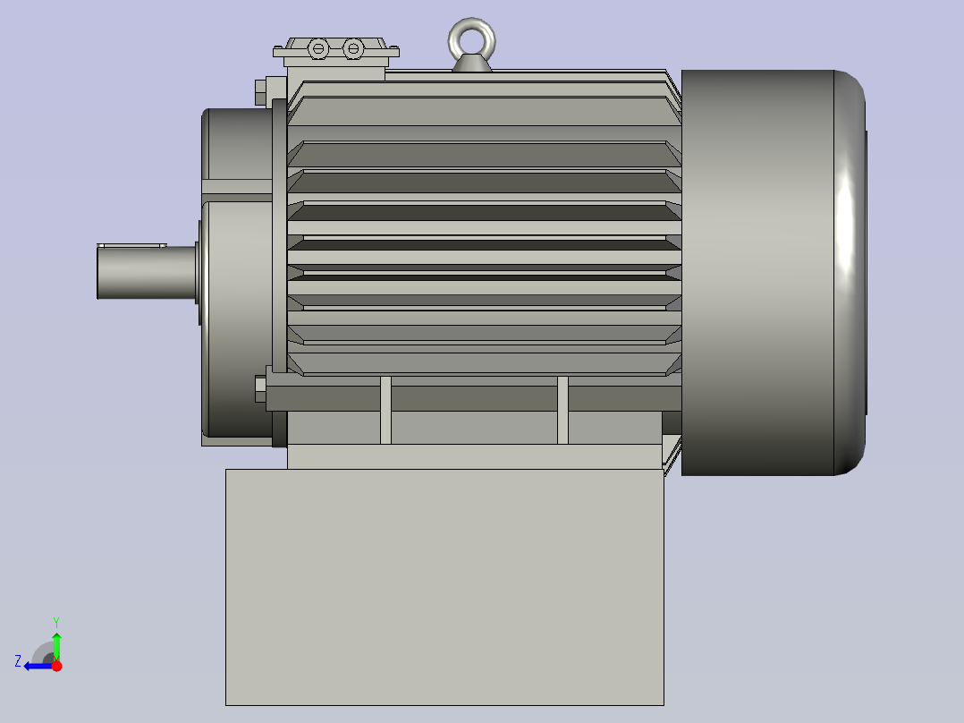 KCT开关磁阻调速电动机右视图