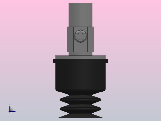 PCYK10~20固定金属配件三段式真空吸盘[PCYK-20-S]左视缩略图