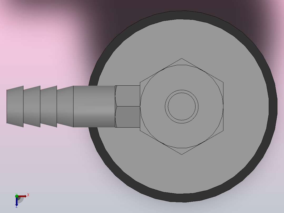 PCYK10~20固定金属配件三段式真空吸盘[PCYK-20-S]俯视图