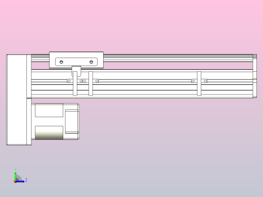 MTH13标准螺杆滑台[MTH13-L#-200-BM-P20-C3]左视缩略图