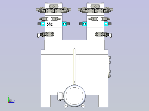 液压站模型左视缩略图
