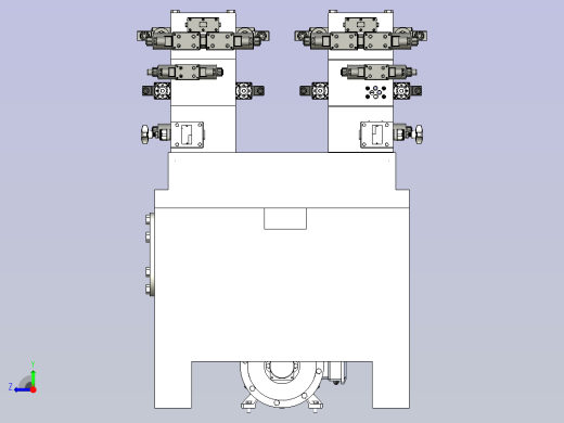 液压站模型右视缩略图