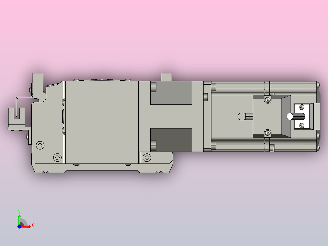 MT120BT半封闭皮带滑台[MT120BT.L100.1300.LT.P40.C3]前视图