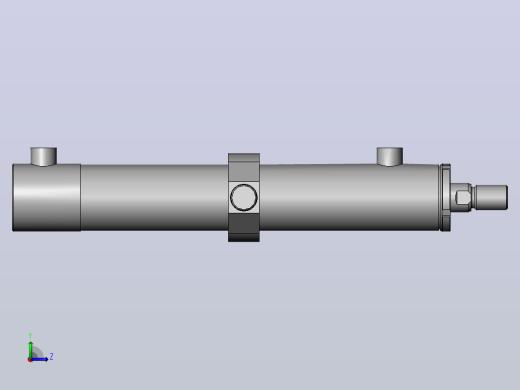 HSG-50X28-TC 中间砲耳型工程油缸[HSG-50X28-300-TC]左视缩略图