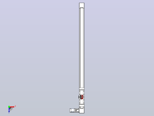 伺服电机集成皮带传动直线执行器TPA-OCB-80-140-L1250-DL-J60-N3俯视缩略图