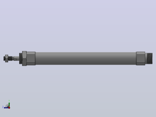标准型气缸（单作用）HCM2系列[HCM2B20-100S]右视缩略图
