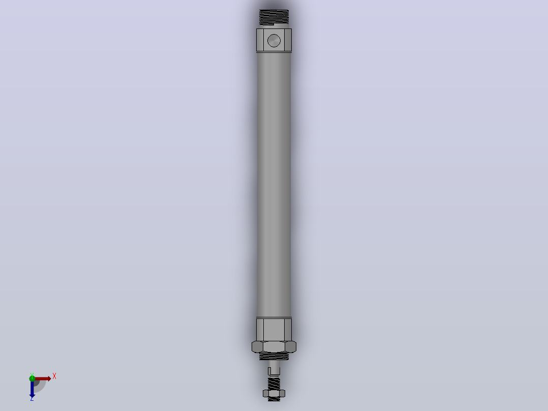 标准型气缸（单作用）HCM2系列[HCM2B20-100S]俯视图