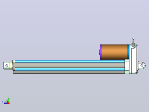 电动推杆2000N(ZJWSN-A1)[ZJWSN-A1-S250]右视缩略图