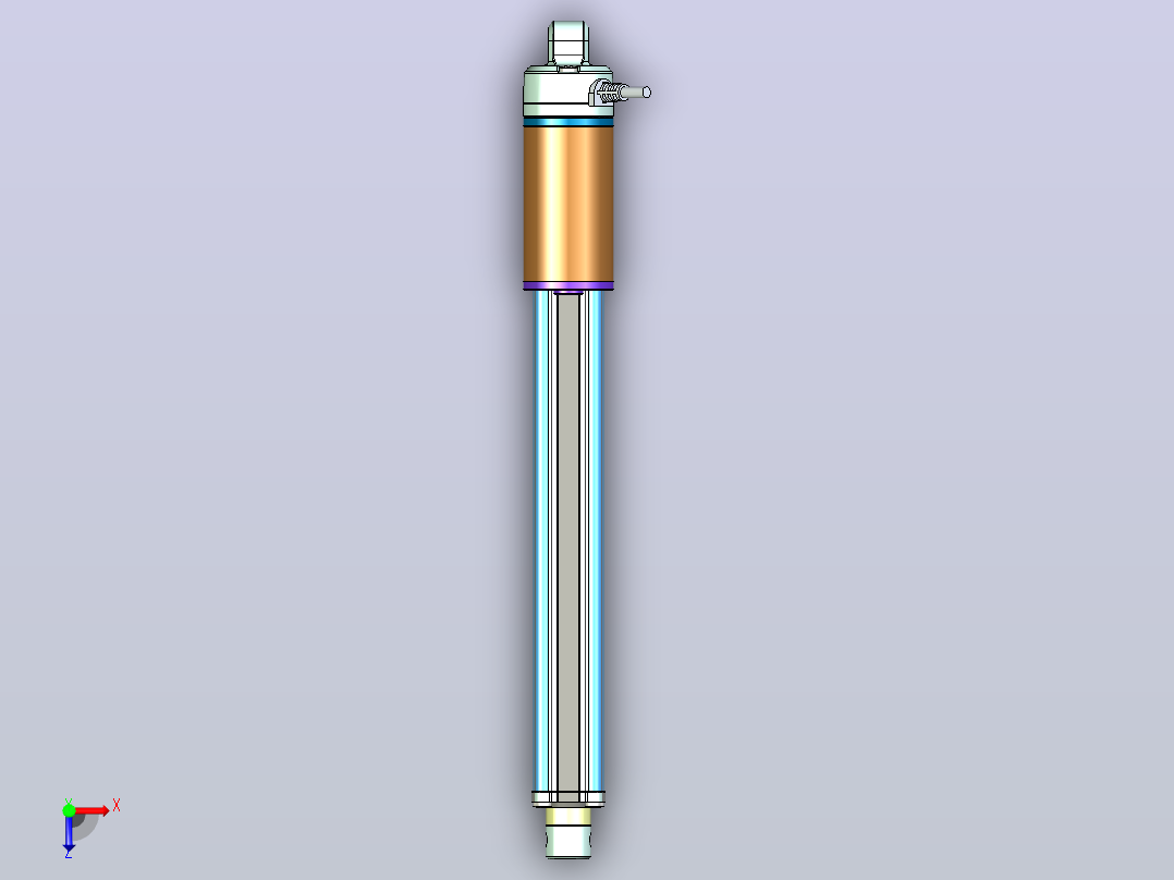 电动推杆2000N(ZJWSN-A1)[ZJWSN-A1-S250]俯视图