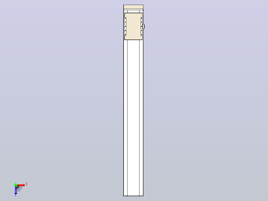 滚珠丝杠直线轴带导轨全封闭TPA-HCR-220D-3210C-L1700-MP-C-P1K-N3俯视图