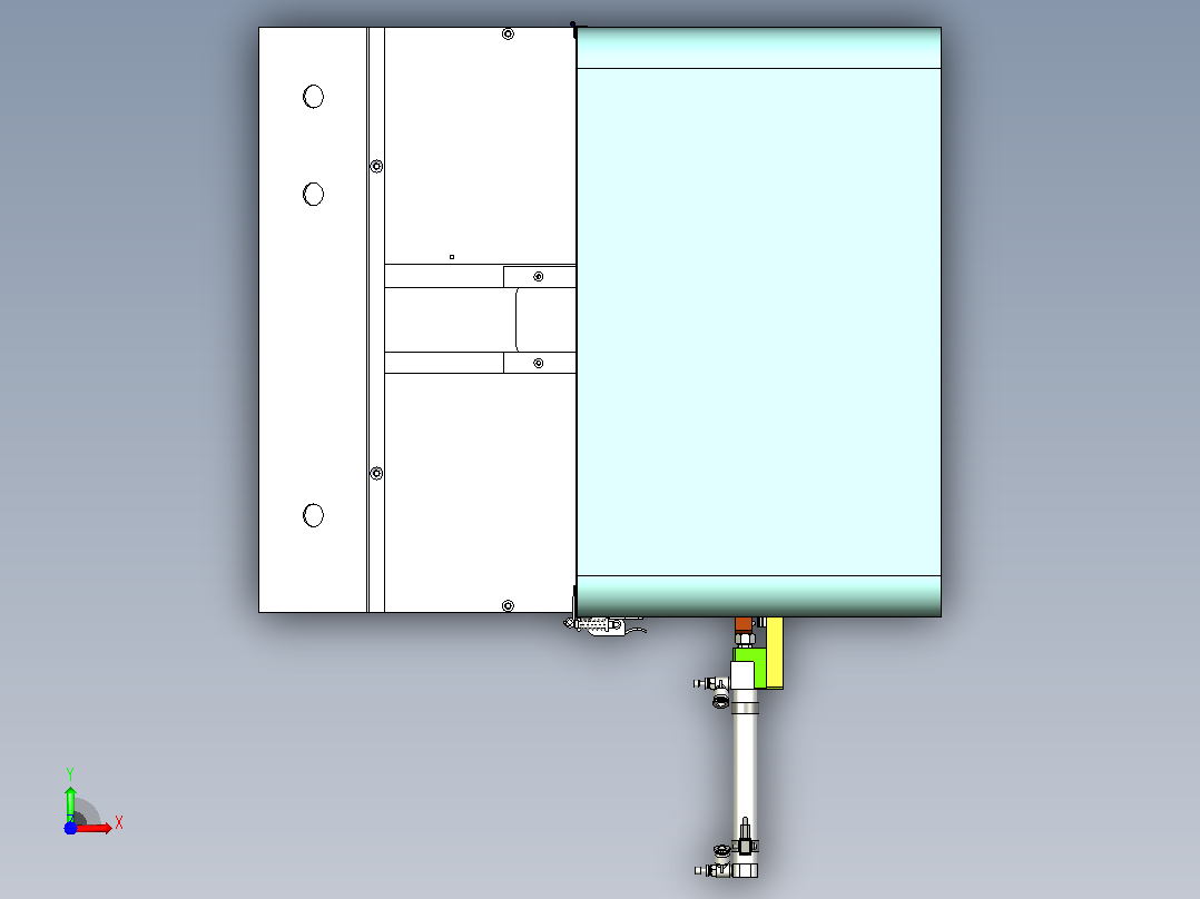 压装治具工装7前视图