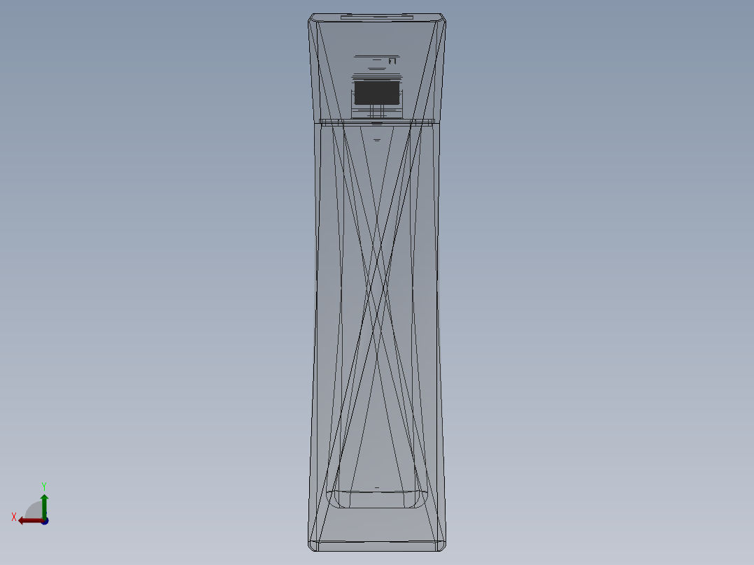 玻璃模型后视图