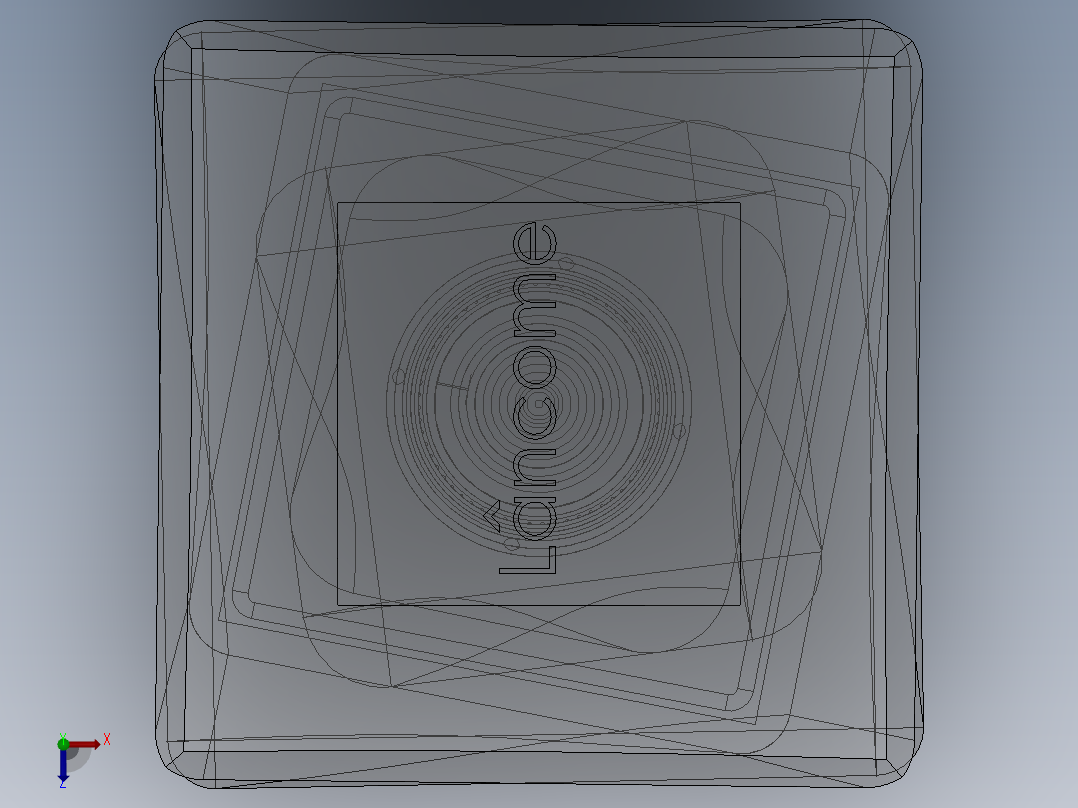 玻璃模型俯视图