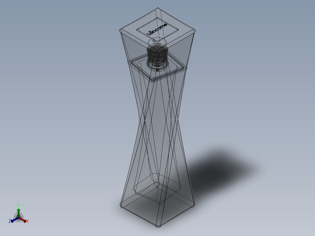 玻璃模型正等轴测图