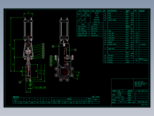 刀闸阀CAD图纸.rar