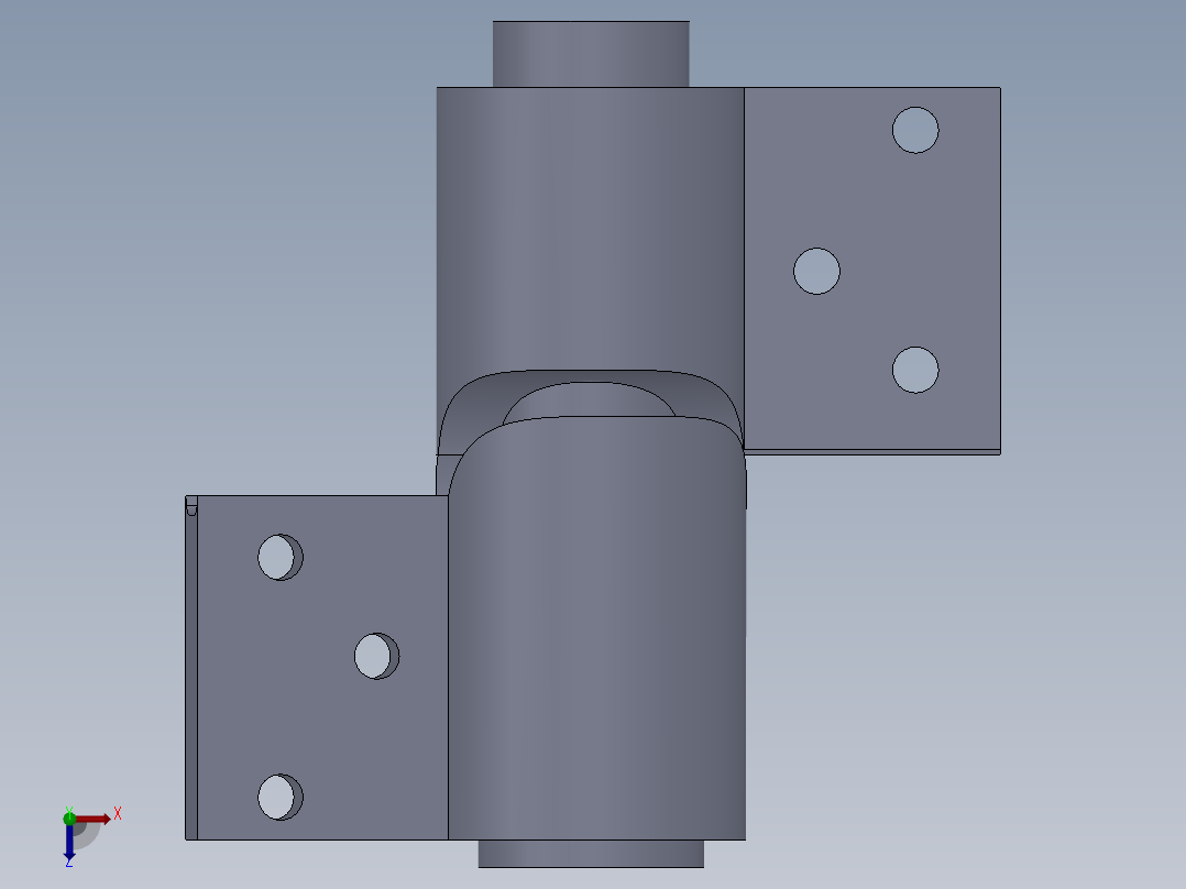 特型铰链俯视图