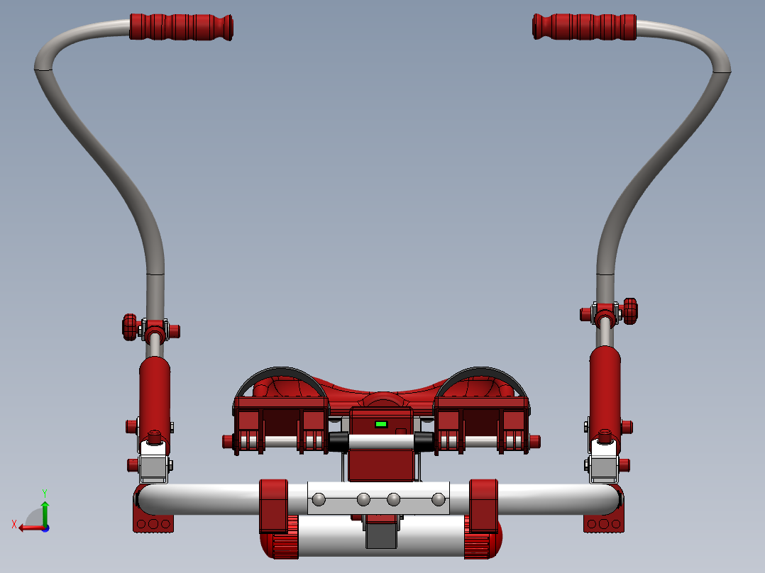 精美细致的划船健身器SW2011后视图