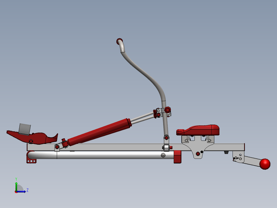 精美细致的划船健身器SW2011左视图