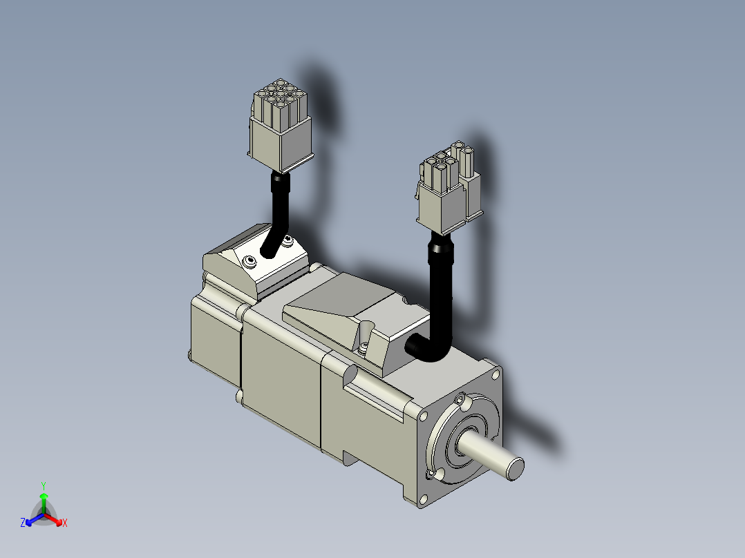 松下电机-MATSUSHITA_MSMF5AZL1D2正等轴测图