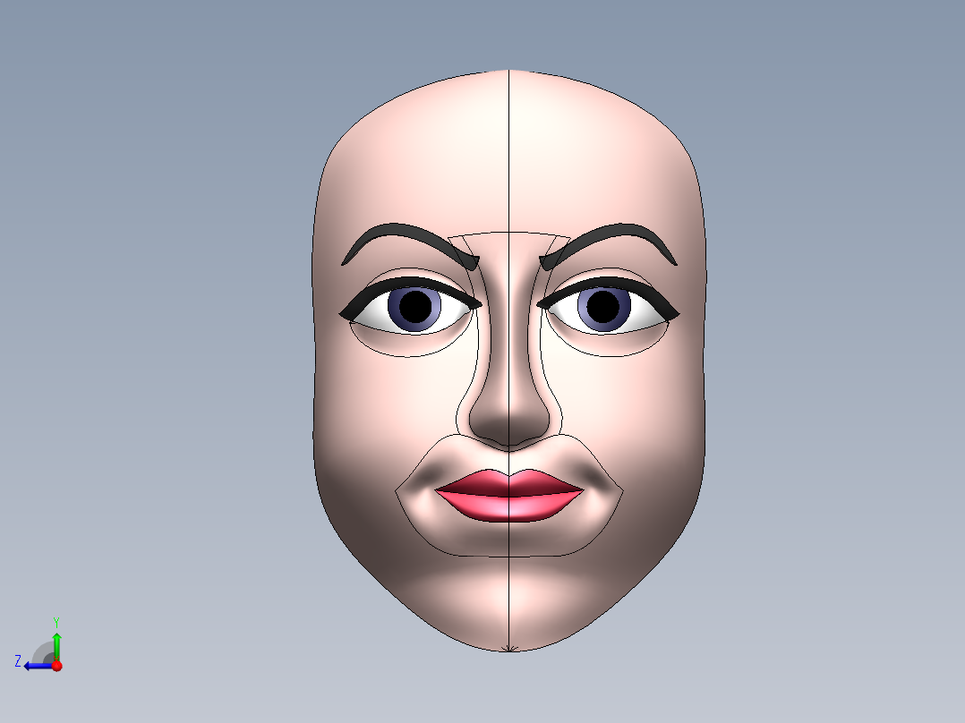 solidworks人脸模型