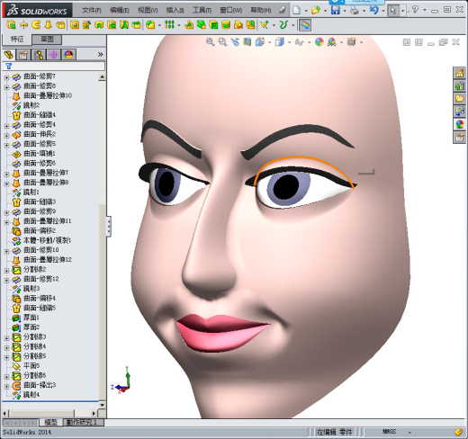 solidworks人脸模型缩略图