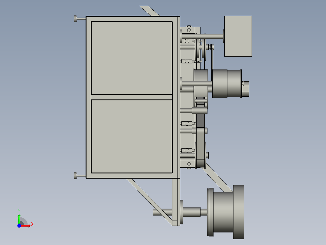 自动贴胶机前视图