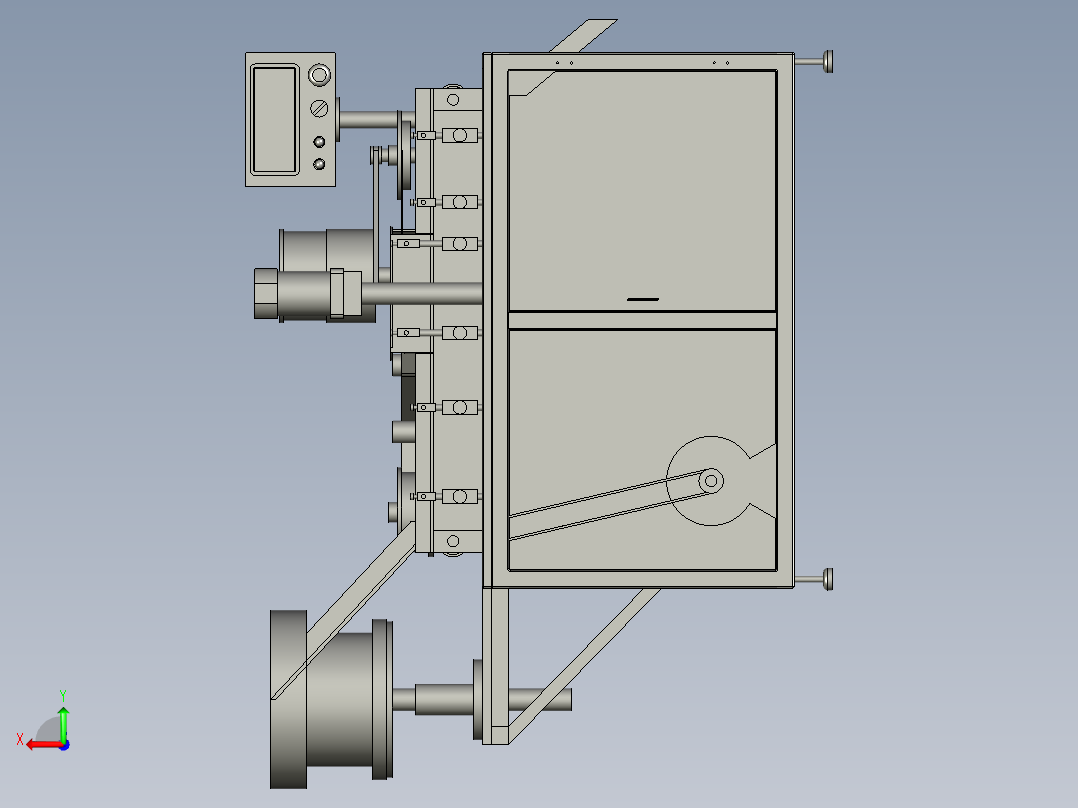 自动贴胶机后视图