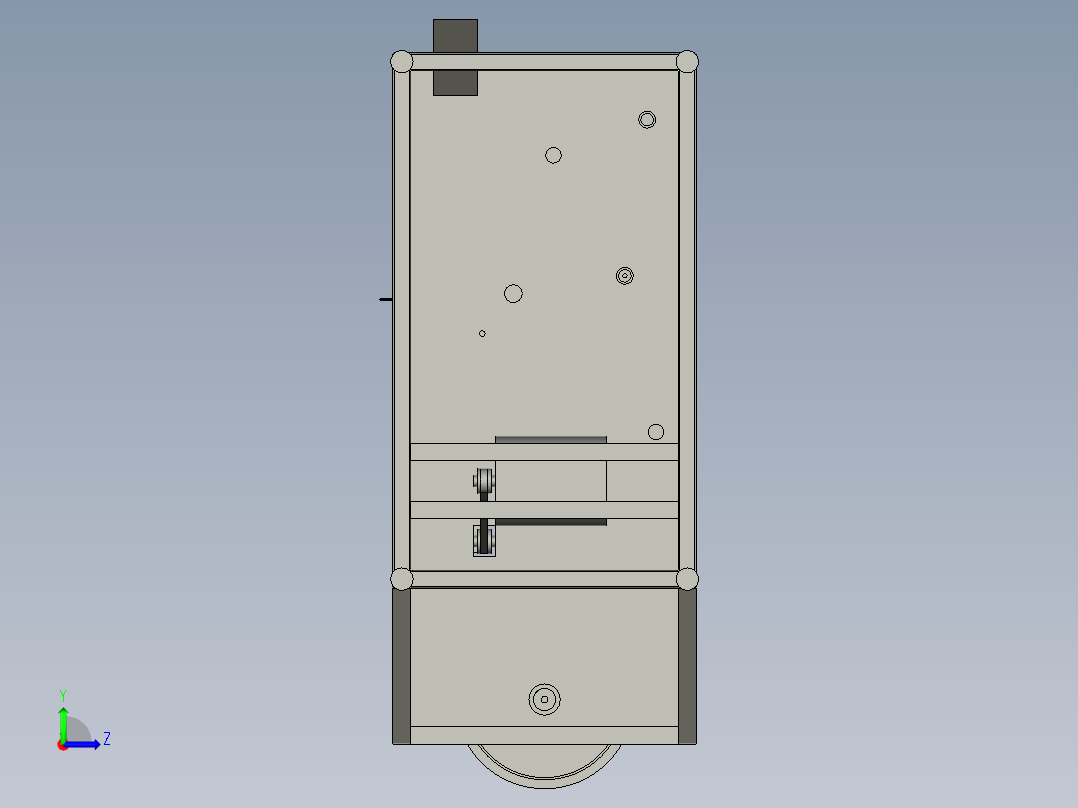 自动贴胶机左视图
