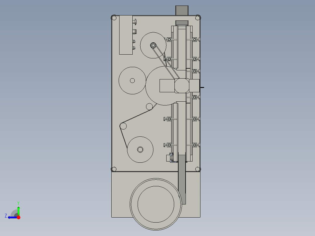 自动贴胶机右视图
